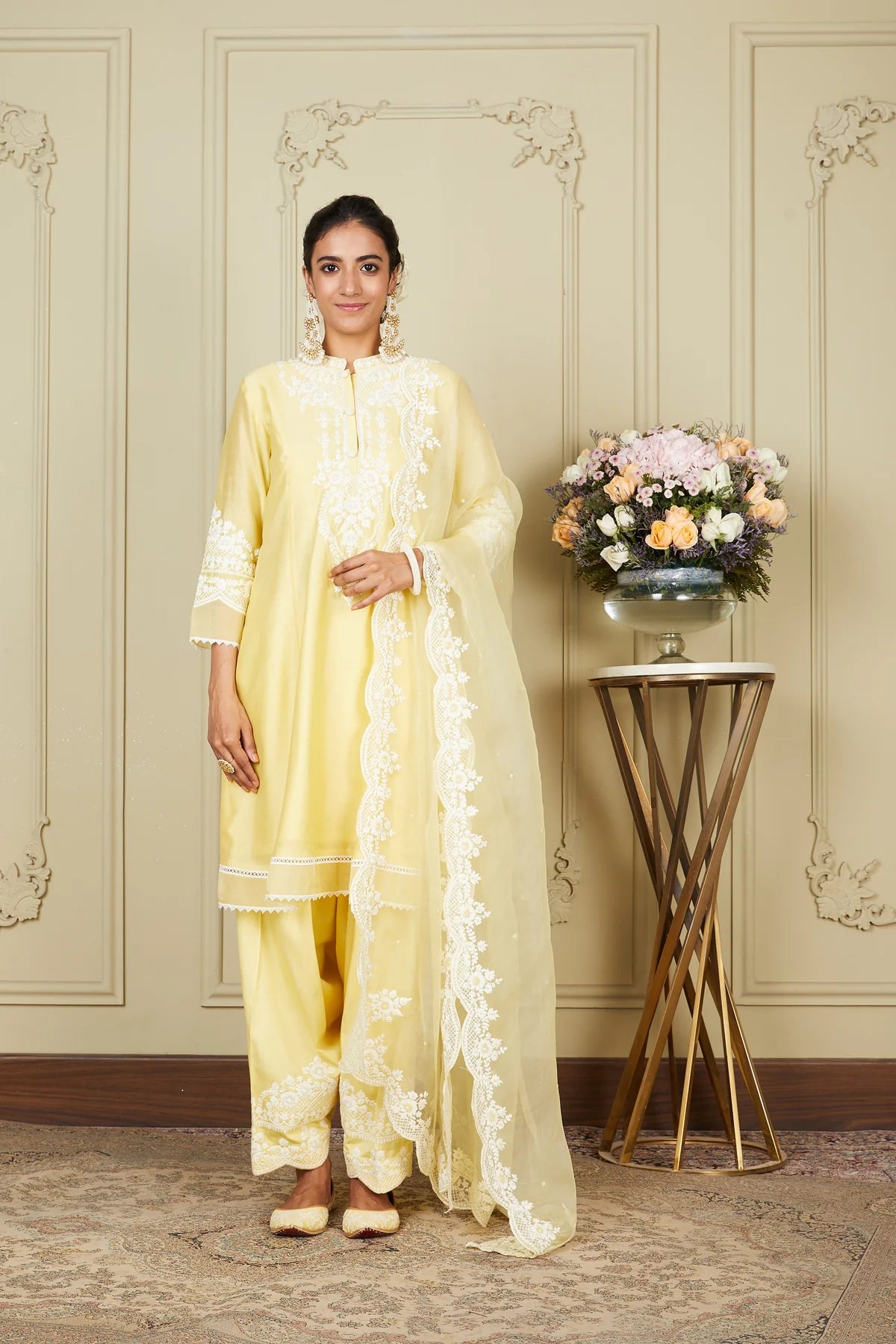 The Mrunal Butter Yellow Kurta Set