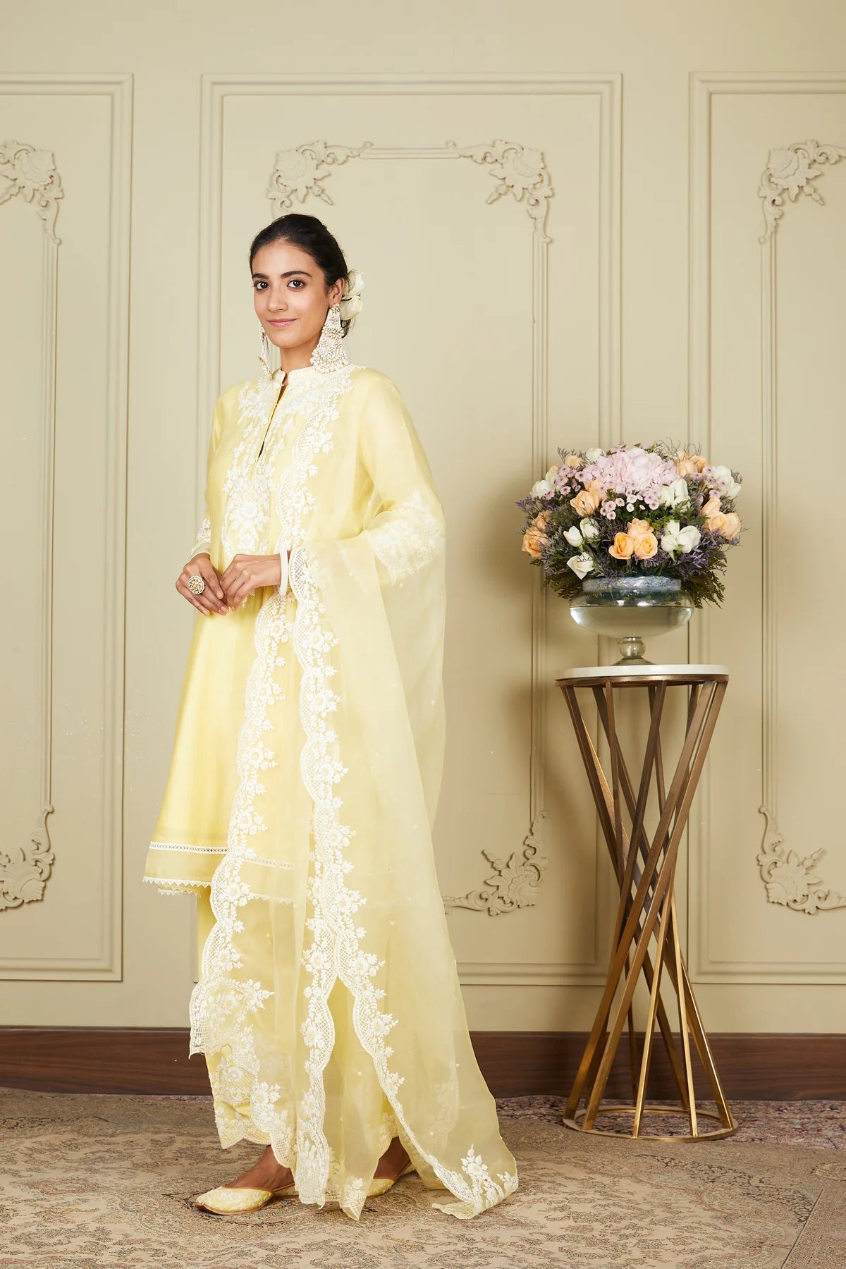 The Mrunal Butter Yellow Kurta Set