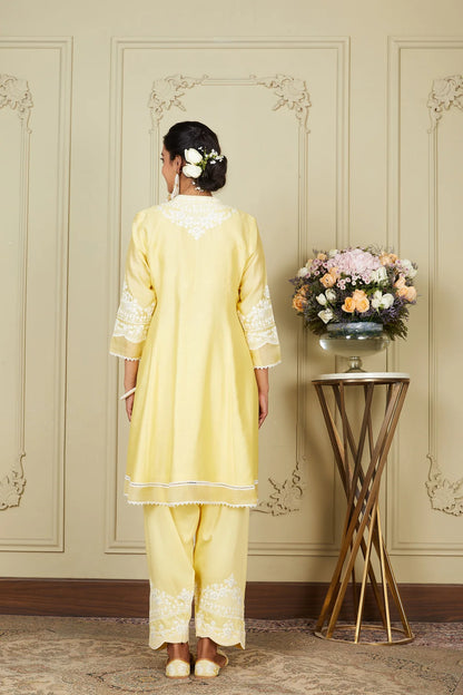 The Mrunal Butter Yellow Kurta Set