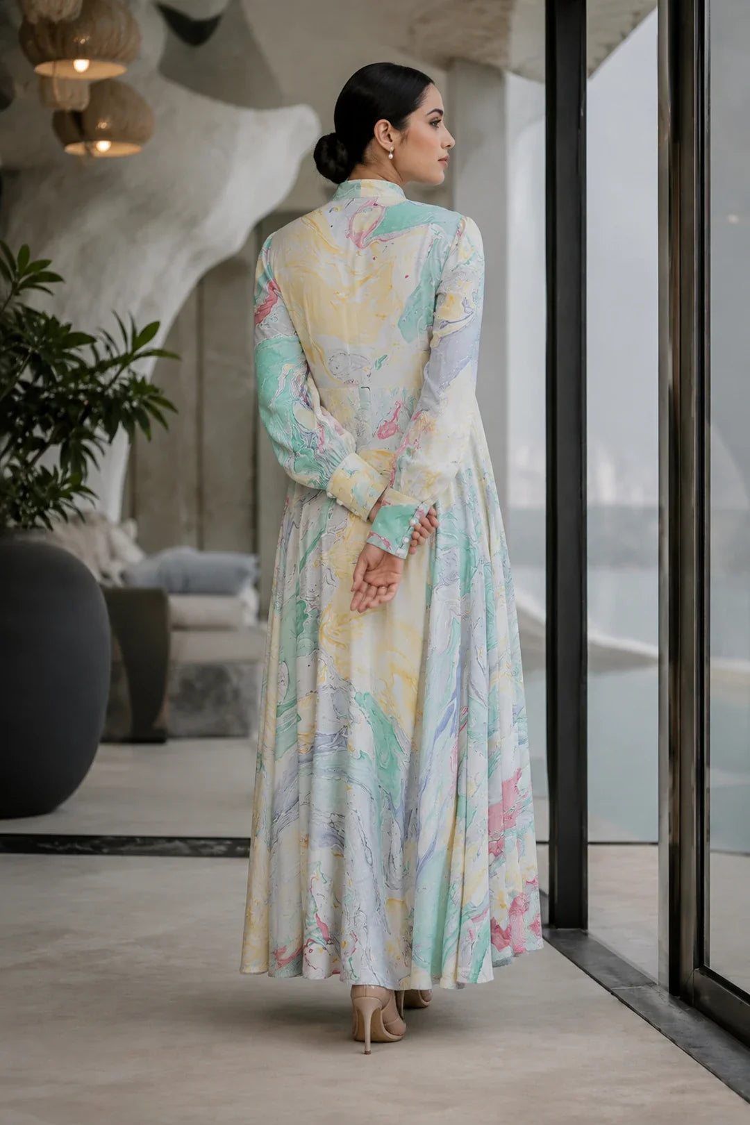 Abigail Marbled FD Maxi Dress
