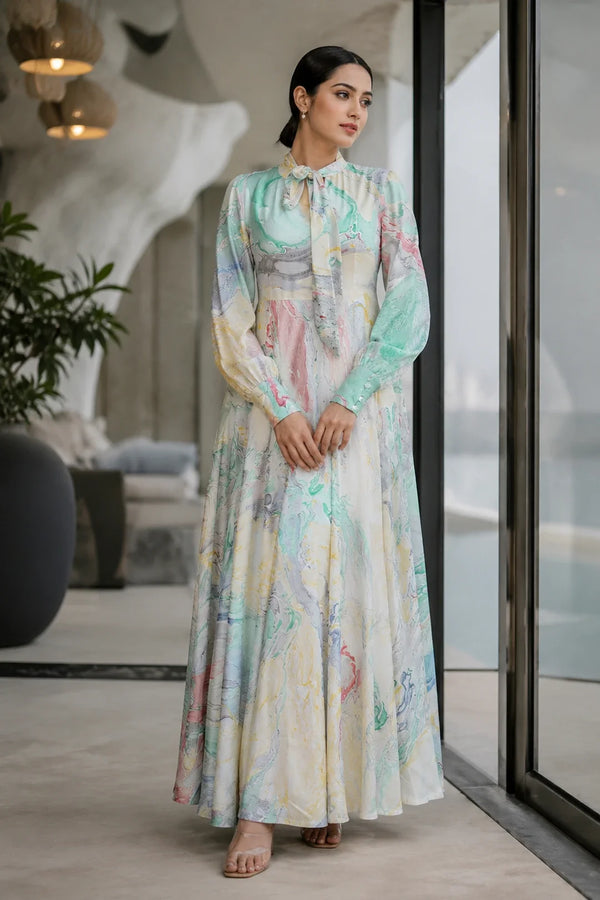 Abigail Marbled FD Maxi Dress
