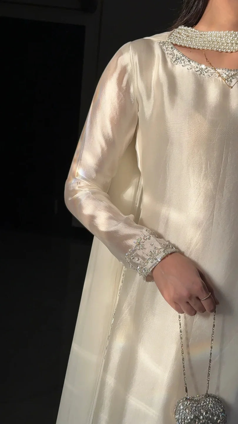 Noor-e-Gulaal Floral Sharara Suit in Silk Blend