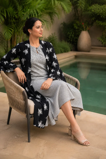 Kiera Black Inner & Jacket Set