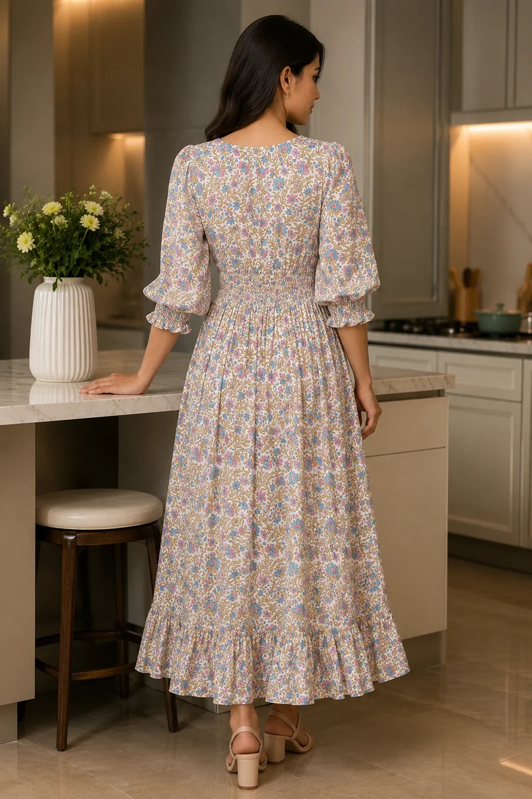 Prashi Jaal Block Printed Comfy Dress
