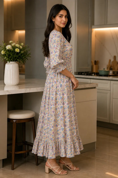 Prashi Jaal Block Printed Comfy Dress