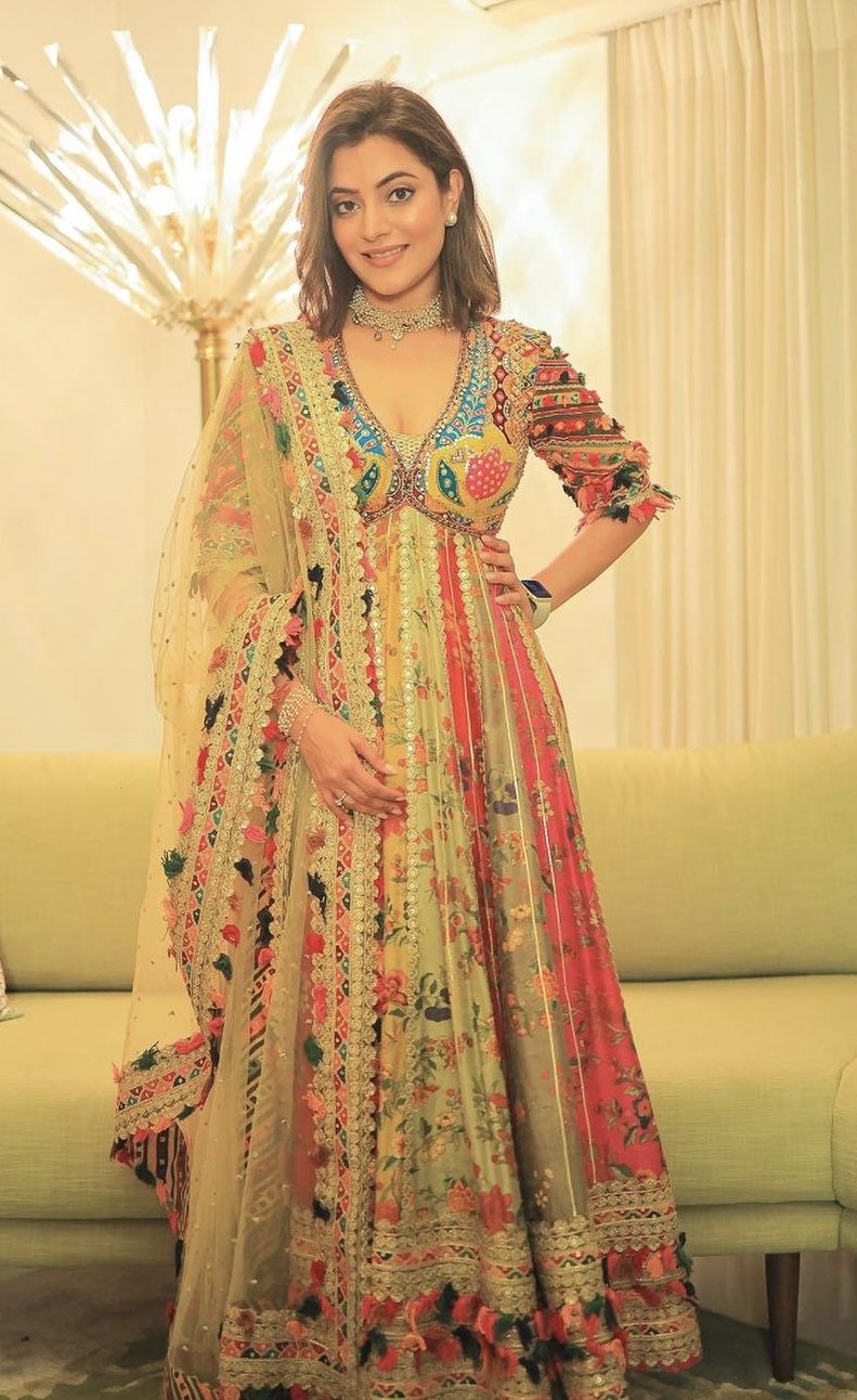 Avneet Signature Flared Anarkali Gown | Gulaal Jaipur