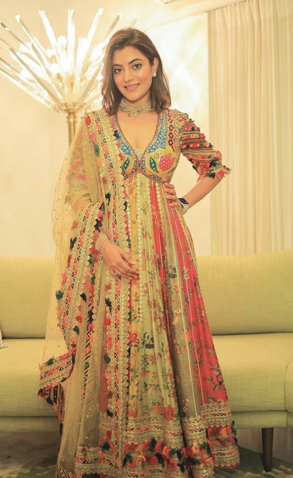 Avneet Signature Flared Anarkali Gown | Gulaal Jaipur