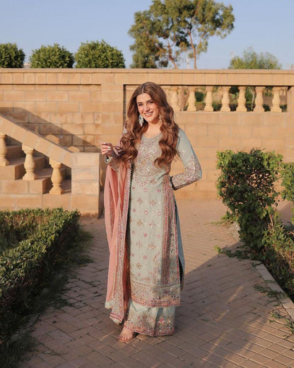 Gulbahaar Heritage Georgette Sharara Suit Set | Gulaal Jaipur