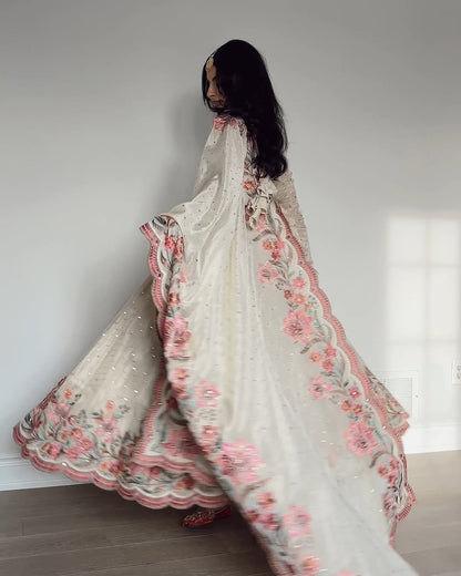 Aarushi Heavy Pure Vichitra Silk Gown | Gulaal Jaipur