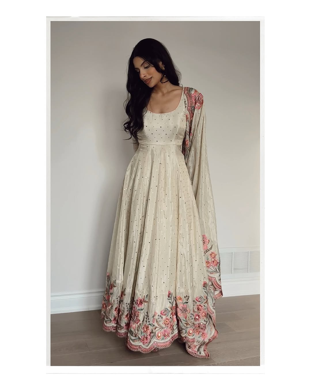 Aarushi Heavy Pure Vichitra Silk Gown | Gulaal Jaipur