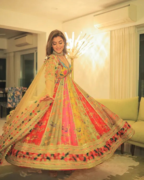 Avneet Signature Flared Anarkali Gown | Gulaal Jaipur