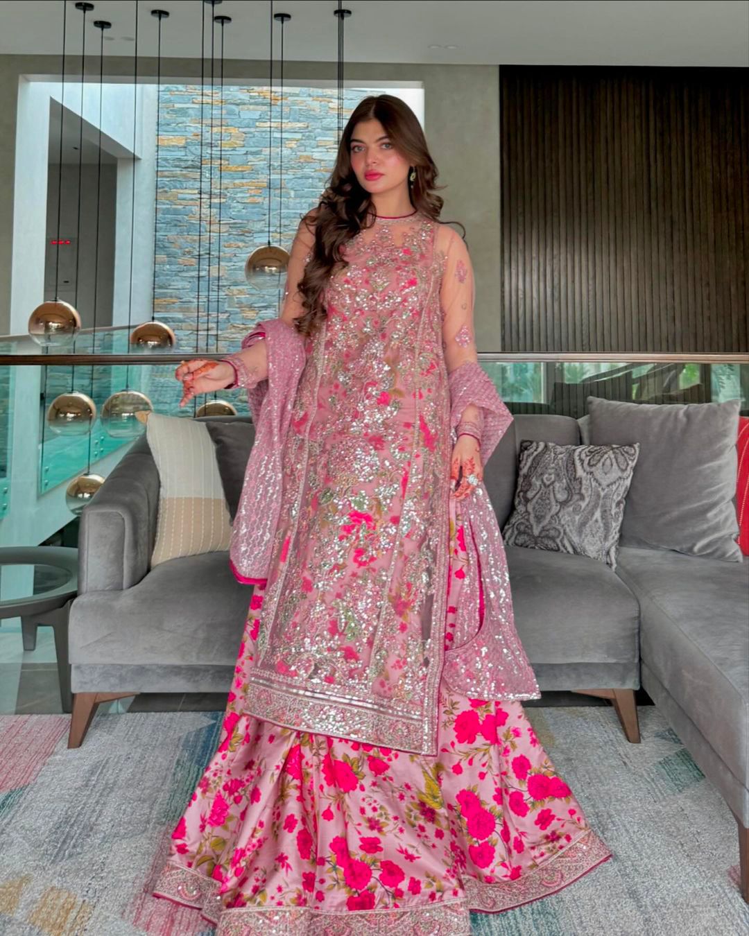 Floral Fantasy Printed Silk Lehenga Set | Gulaal Jaipur