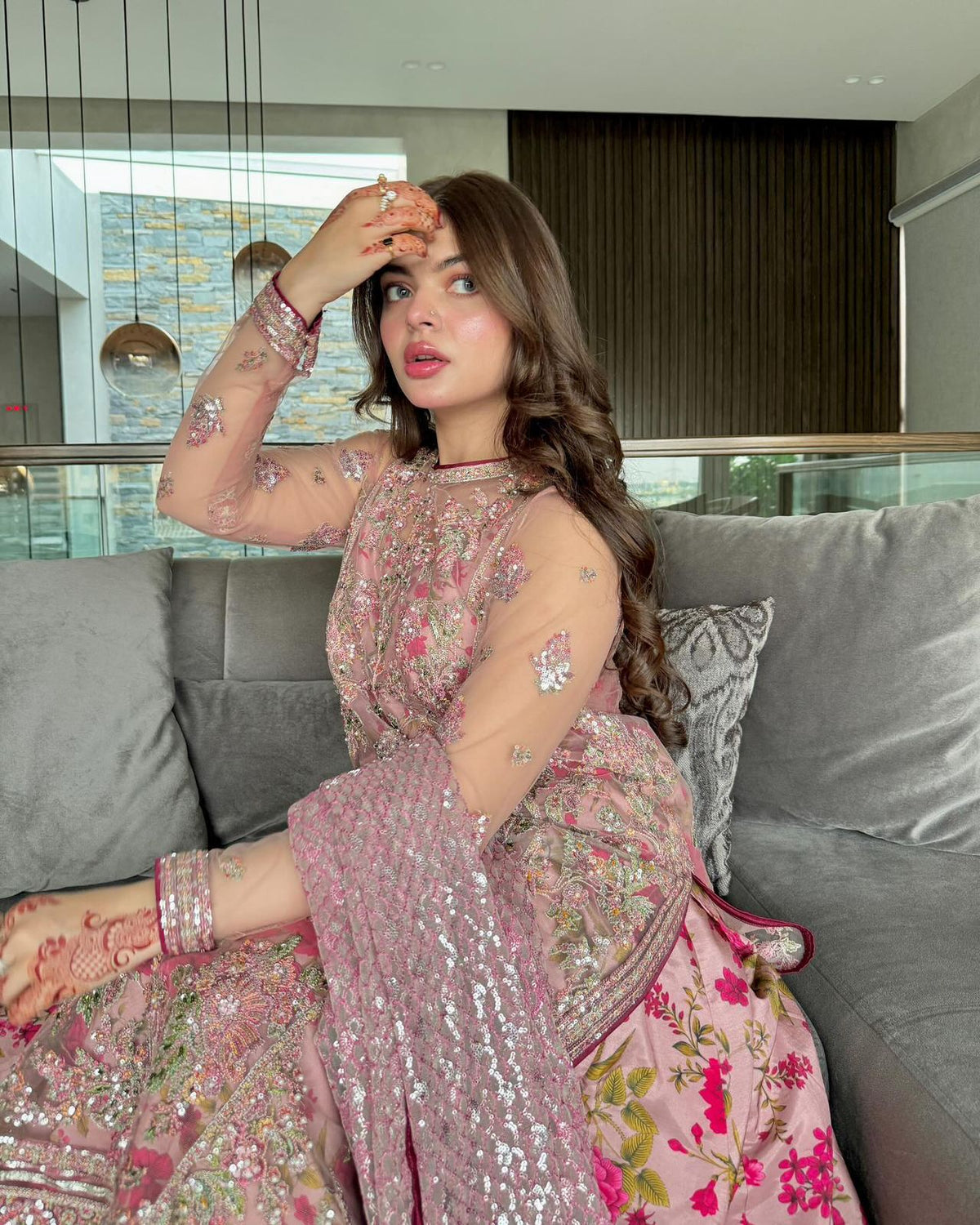 Floral Fantasy Printed Silk Lehenga Set | Gulaal Jaipur