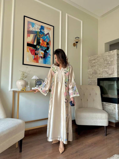 Champagne Bloom Sequin Kaftan Set | Gulaal Jaipur