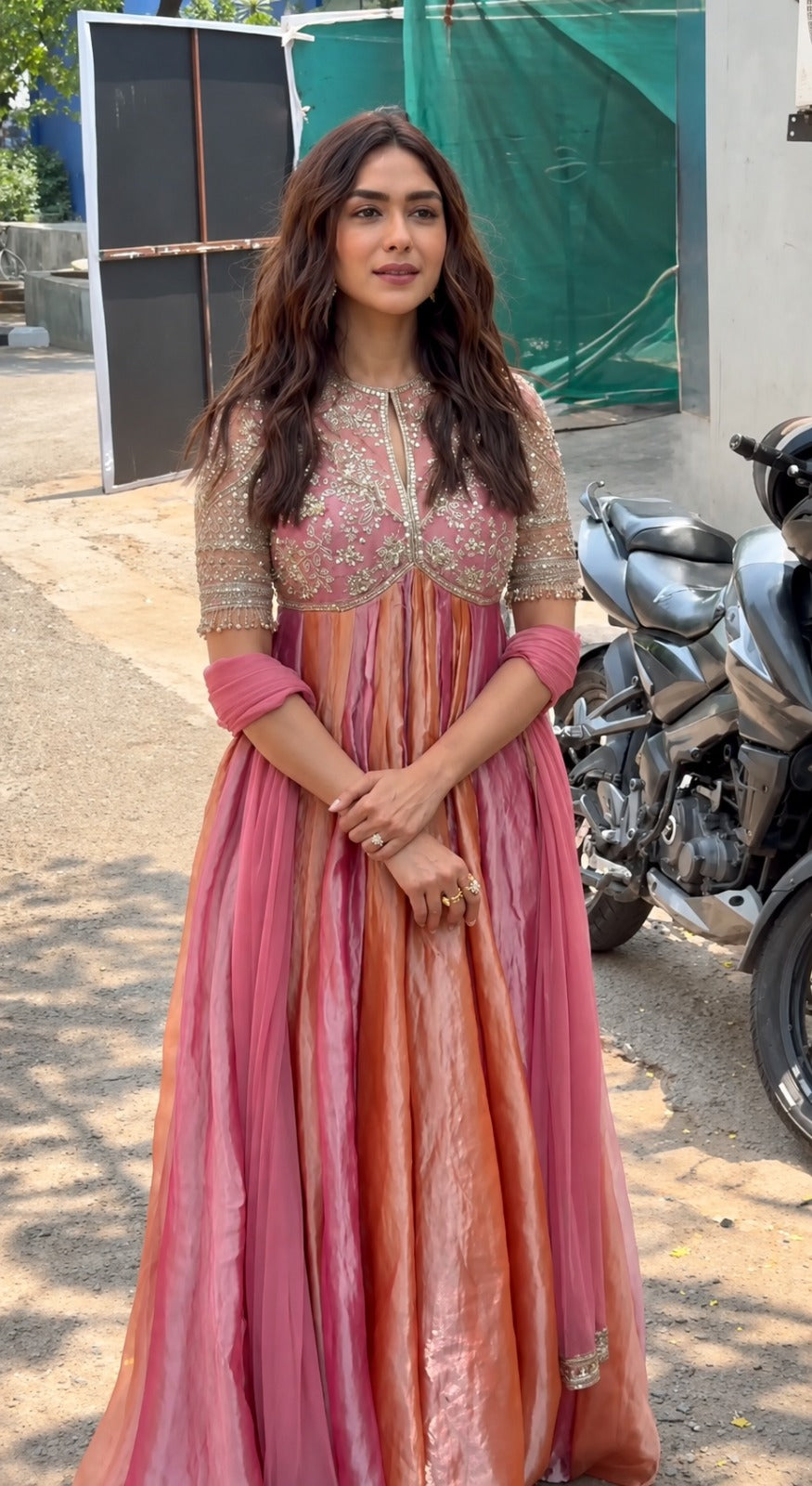 Mrunal Ombre Silk Party Gown | Gulaal Jaipur