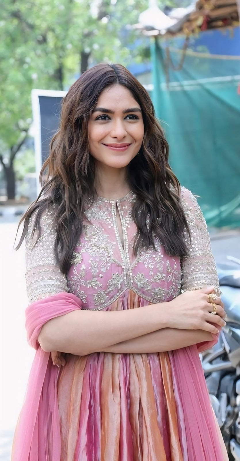 Mrunal Ombre Silk Party Gown | Gulaal Jaipur