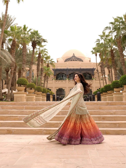 Pastel Garden Premium Sharara Set | Gulaal Jaipur
