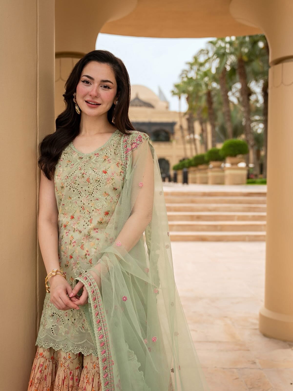 Pastel Garden Premium Sharara Set | Gulaal Jaipur